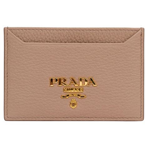 prada card holder beige.